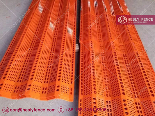 China High 10m wind and dust control fence system | 1.0mm perforated metal wind break panels | 38% opening ratio supplier