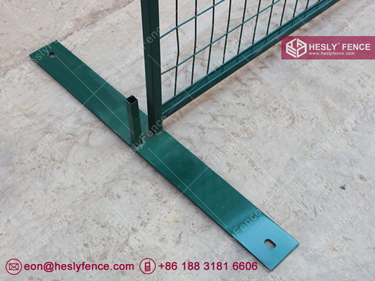 China Dark Green Color Temporary Construction Fence Panels | 8&quot; x 10&quot; Portable Temporary Fencing Panels supplier