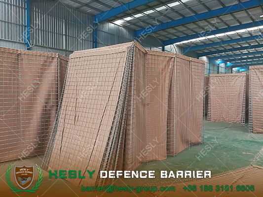 China HESLY Military Bastion Barrier Units | Gabion Barrier lined with Heavy Duty Geotextile Cloth supplier