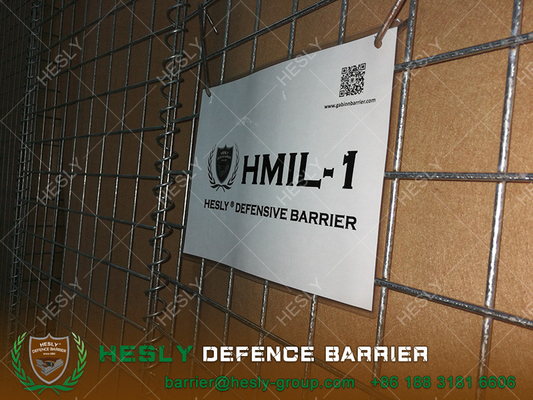 China HESLY Military Bastion Barrier Units | Gabion Barrier lined with Heavy Duty Geotextile Cloth supplier