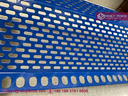 China 1.2mm thickness Wind and Dust Control Fence | Perforated Metal Sheet | 300mm width | 3000mm length - HeslyFence supplier