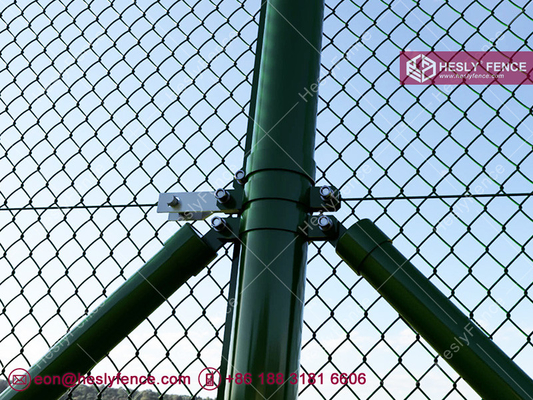 China Vinyl Chain wire Mesh Fence | 50X50mm diamond hole | Knuckle Edge | Hesly China Fence Factory sales supplier