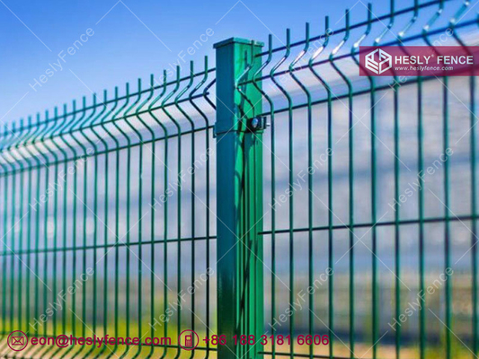 China 3D Welded Wire Mesh Fencing Panels, RAL6005 PVC coated, 1.8mX3.0m, China Manufacturer supplier