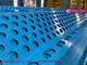 Perforated Steel Windbreak Panel | 3m length panel | Powder Coated Blue | 38% opening | Wind and Dust Control System supplier