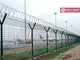 3D Welded Wire Mesh Fencing Panels, RAL6005 PVC coated, 2.4mX2.5m, Airport Perimeter Security Fence supplier