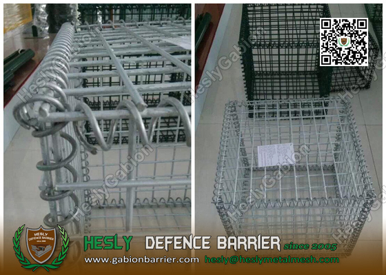 Galfan Coated Welded Mesh Gabion Cage | 2X1X1m | 50X50mm mesh opening supplier