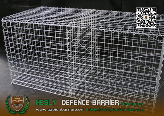 Galfan Coated Welded Mesh Gabion Cage | 2X1X1m | 50X50mm mesh opening supplier