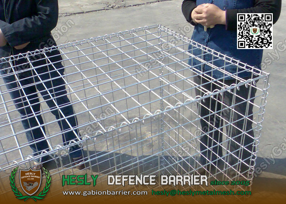 Galfan Coated Welded Mesh Gabion Cage | 2X1X1m | 50X50mm mesh opening supplier