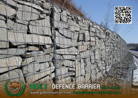 Galfan Coated Welded Mesh Gabion Cage | 2X1X1m | 50X50mm mesh opening supplier