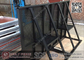1.2m high Black Color Aluminum Crowd Control Barrier with Footplate supplier