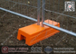 2.0X2.5m Temporary Mesh Fencing Panels With Orange Color Plastic Blocks supplier