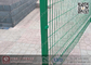 2.0m height X 2.5m Width  Welded Wire Security Mesh Fencing Panels with Green Color PVC coated supplier