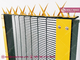 358 High Security Mesh Fencing, 12.7X76.2mm anti climb aperture, Yellow Color Powder Coated, China Factory supplier
