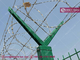 Airport Perimeter Security Fencing, China Factory Sales, 3m high, with Top Concertina Razor Coil supplier