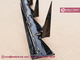 Black Powder Coted Wall Spikes | Fencing Top Razor Spikes | Anti climb Spikes | HeslyFenc Brand China supplier