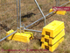 Yellow Color Temporary Fence Feet Injection Molding | China Temp Fence Feet Supplier supplier