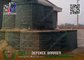 High 1.37m high Military Defensive Gabion Barrier with Green color Geotextile supplier