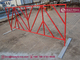 1.1m high Chevron Steel Fence Panel | Pedestrian Barricade | 3/4&quot; square frame | White Powder Coated | Hesly CHINA supplier