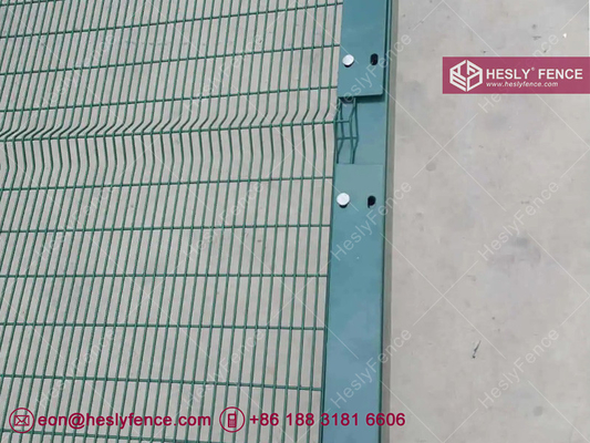 358 Anti-cut Mesh Panel Fence | Clear View Mesh Panels | 4.0mm wire thickness | 0.5&quot;X3&quot; Mesh Opening | HeslyFence China supplier