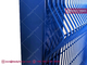 Clear VU 358 Anti-climb Mesh Fence | 4.0mm steel wire | 1/2&quot; x 3&quot; slot hole | Blue Powder Coated | HeslyFence exporter supplier