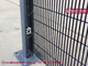 Clear VU 358 Anti-climb Mesh Fence | 4.0mm steel wire | 1/2&quot; x 3&quot; slot hole | Blue Powder Coated | HeslyFence exporter supplier