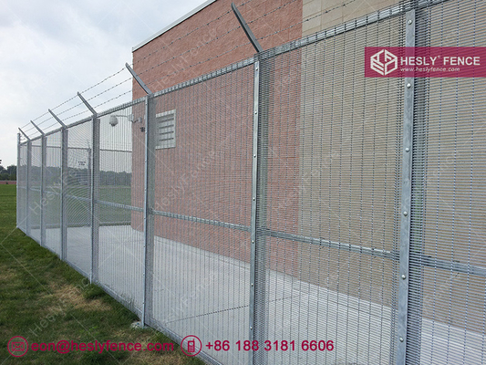 358 Anti Cut Mesh Fence | 13mm mesh opening | 4mm wire thickness | High 2.5m | 3m width | Geen Powder coated | China supplier