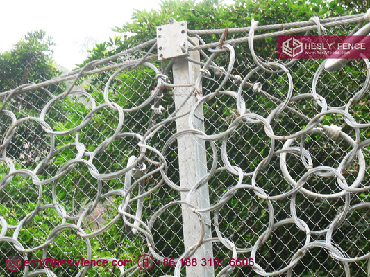 1770Mpa high tensile steel Ring Net Rockfall Barrier Fence, 3mX10m, 4.0mm wire, 350mm ring size, HeslyFence China sales supplier