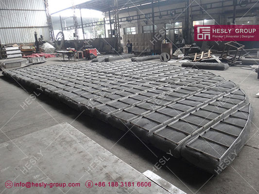 Stainless Steel 316L Knitted Wire Mesh Demister Pad, O.D2m round shape, Factory sales China HESLY supplier