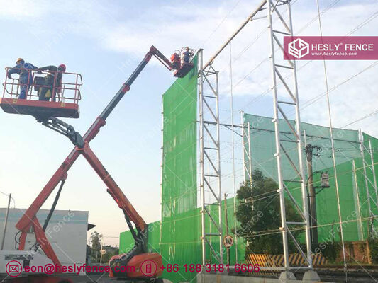 Polyester Fibre Wind Fence for Petroleum Coke Dust Control, 450g/m2, China Windbreak Fence system supplier