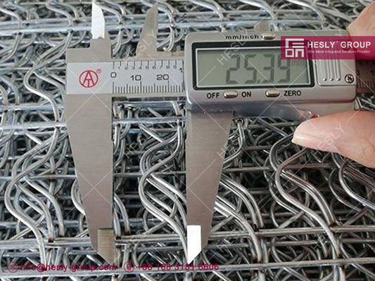 Offshore Pipeline Reinforced Galvanized Steel Wire Mesh, 2.5mmgalvanized steel wire, width 190.5mm, 140m/roll, HESLY CHINA supplier