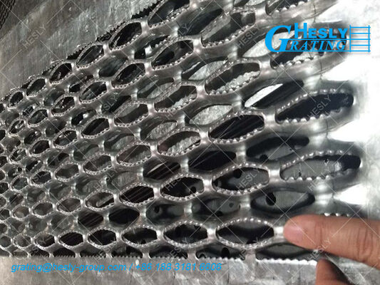Perforated Metal Safety Grating China supplier, 1'×4’height 2", Carbon Steel supplier