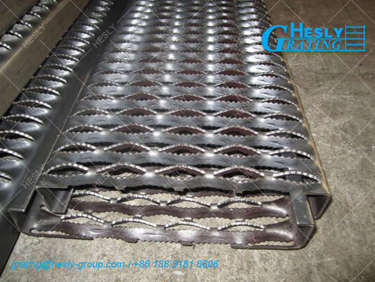 Perforated Metal Safety Grating China supplier, 1'×4’height 2", Carbon Steel supplier