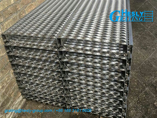 Perforated Metal Safety Grating China supplier, 1'×4’height 2", Carbon Steel supplier