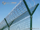 3m High Welded Wire Mesh Fence for Airport Perimeter, RAL6005 PVC coating, China Fence Factory supplier