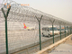 3.5m Airport Security Fence with Y Post and Top Razor Wire Coil, China Metal Fencing Factory Direct Sales, supplier