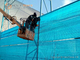 Blue Ployest Wind Screen Fabric, Flexible Wind Fence, 500g/m2, China Windbreak Fene Wall supplier