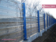 30% opening ratio Wind Break Barrier | Length 3m | RAL5005 Blue Powder Coated - Hesly Fence Factory Sales supplier