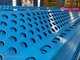 Wind and Dust Control Fence System, Perforated Metal, 6m height, 5015 sky blue, 5m width supplier