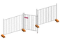 HESLY Temporary Fencing Panels | 2.1X2.4m | 42μm galvanised coating | China Fence Factory sales supplier