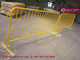 Crowd Control Barrier | Height 1.1m | Yellow Powder Coated | Flat Steel Feet | China Hesly Fence supplier