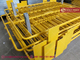 Crowd Control Barrier | Height 1.1m | Yellow Powder Coated | Flat Steel Feet | China Hesly Fence supplier