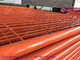 Orange Powder Coated Temporary Fencing Panels, 2.1m high, 2.4m width, China Metal Fence Factory supplier