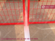 8ft Temporary Construction Fencing with 1&quot; square tube frame and high visible RED color supplier