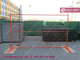 RAL2009 Orange Portable Temporary Construction Fence | 30mm frame | 3.5mm wire thick | 50x150mm Mesh Hesly Fence - China supplier