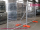 2.0m high temporary fencing panels, Orange Plastic Blocks, Steel Clamps and Steel Bracing supplier
