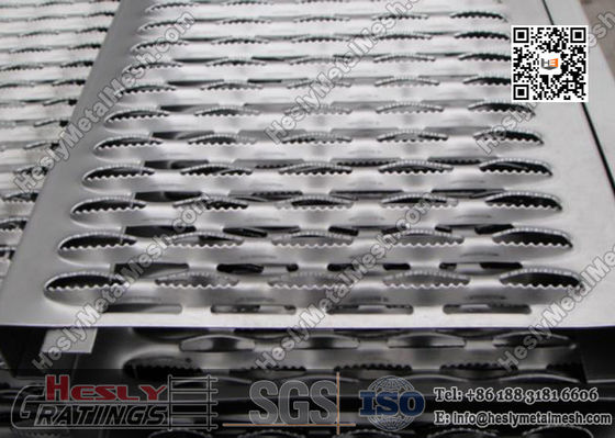 Aluminum Metal Safety Grating With Serrated Surface | China Safety Grating Factory