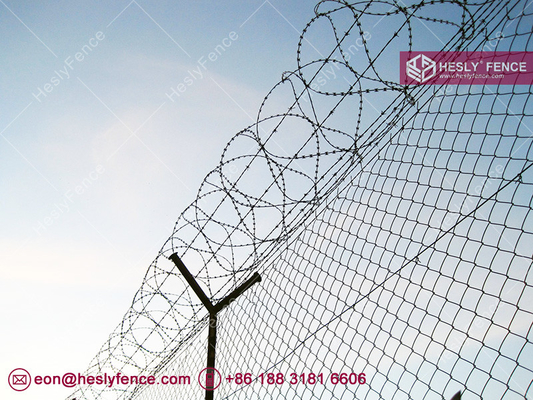 HESLY Chain Link Mesh Fence with 